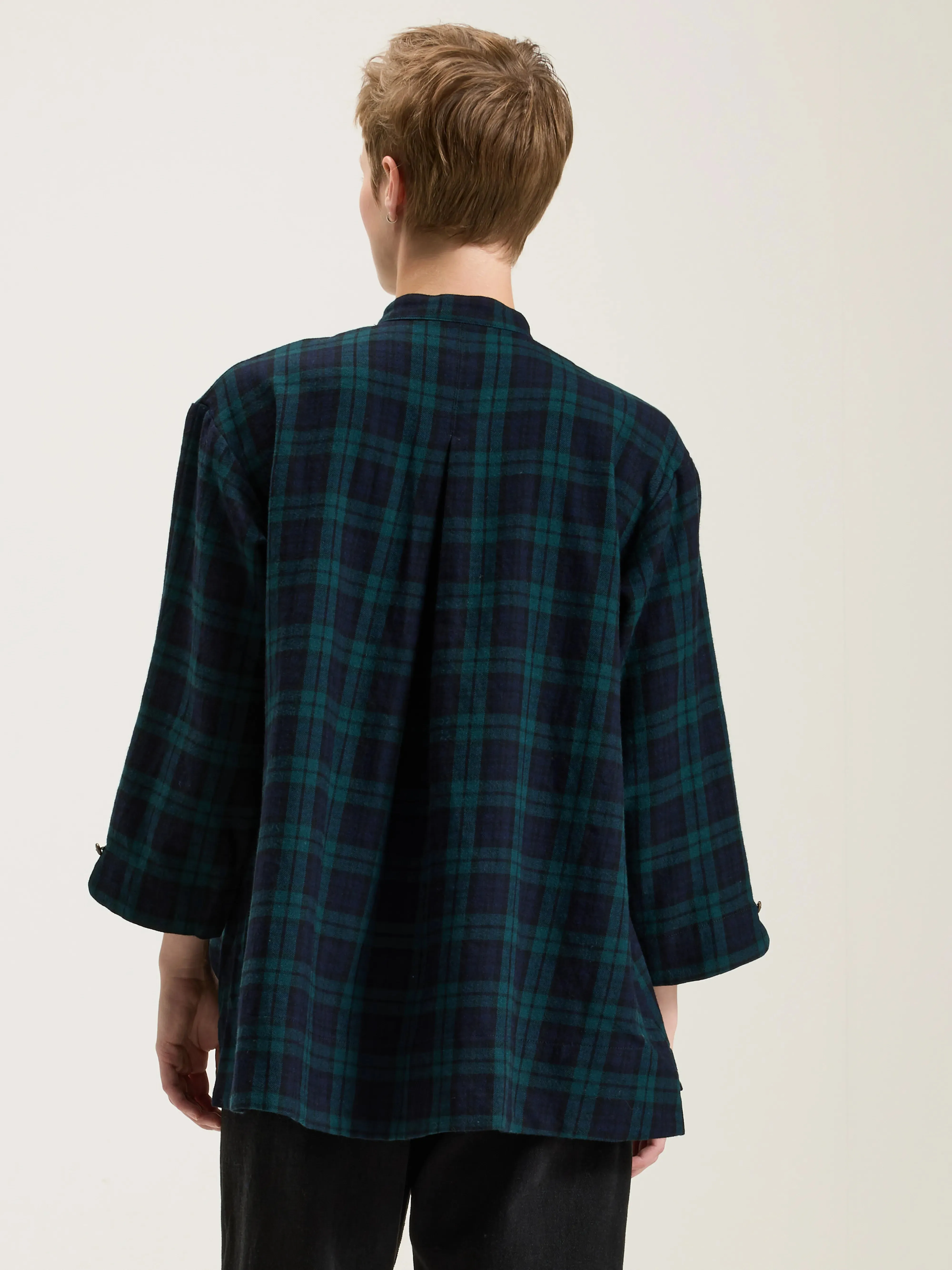 Wool And Cotton Pullover Shirt (242 / W / BLACK)