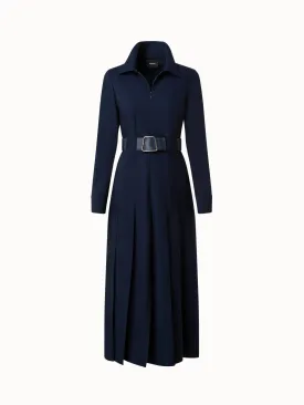Wool Muslin Midi Dress
