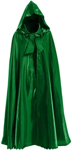 XIAXOGOOL Halloween Cloak With Hood Renaissance Cape Unisex Adult Full Length Medieval Cloak Party Wizard Cosplay Cloaks
