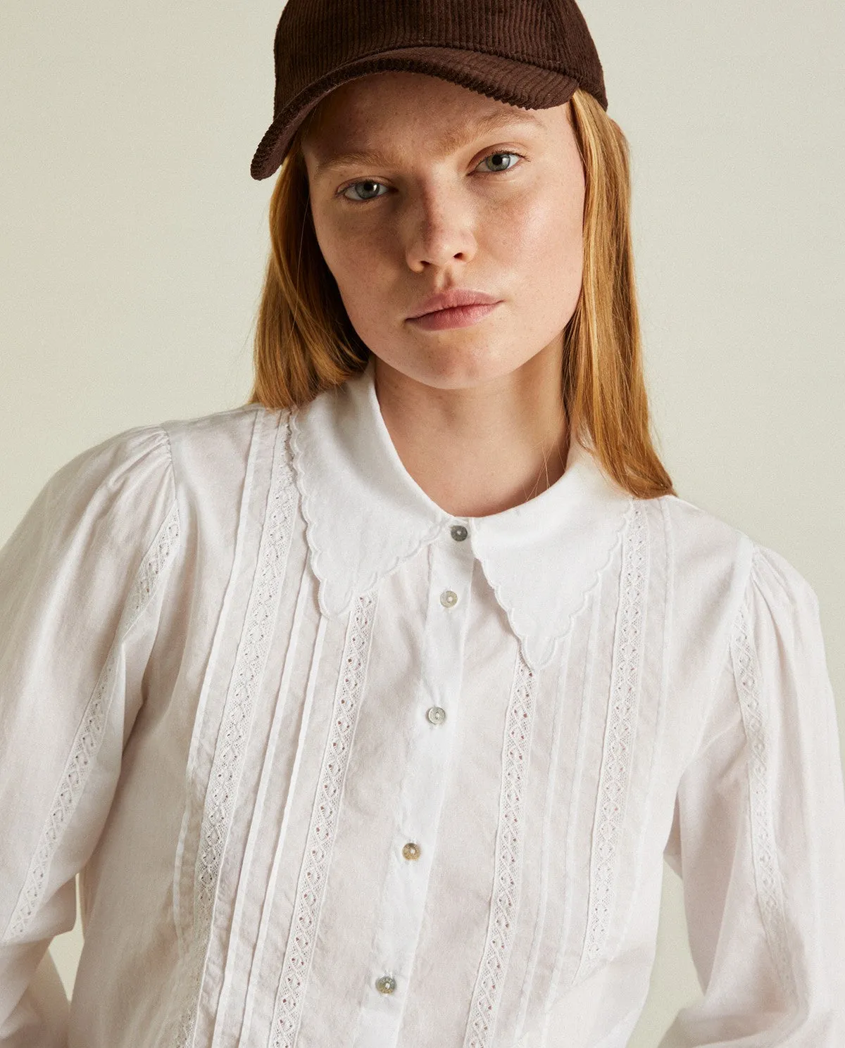Yerse Embroidered Cotton Shirt