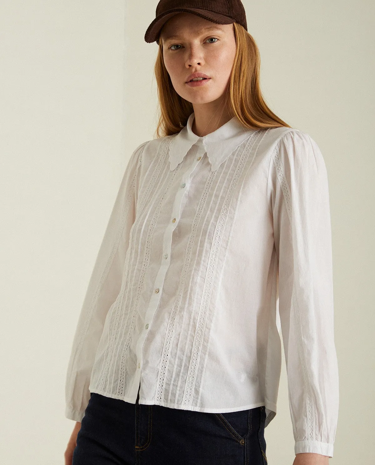 Yerse Embroidered Cotton Shirt